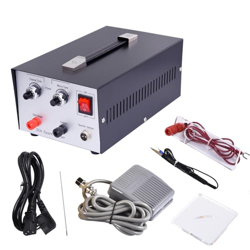 Jewelry Spots Welder for 0.1MM-0.8 MM- 110V Portable Spots Welding Machine Adjustable Welding Power| Jewelry Welder Spots Welder Pulse Argons Arc Jewelry Welder Jewelry Spots Welding Tool