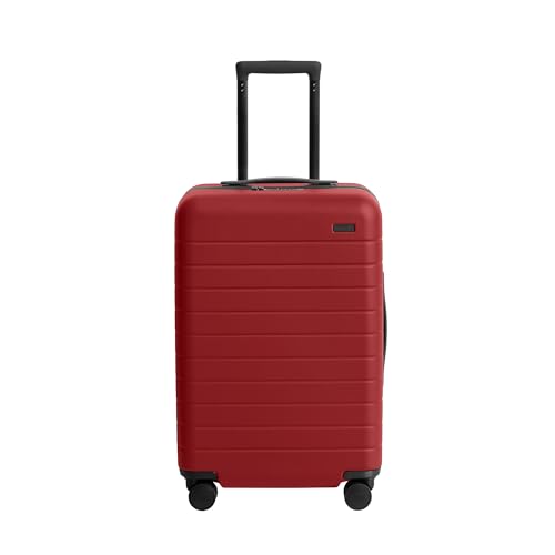 Away Bigger Carry-On Luggage, Lightweight Hardside Large Suitcase with Spinner Wheels, TSA Lock, Airline Approved, Navy Blue