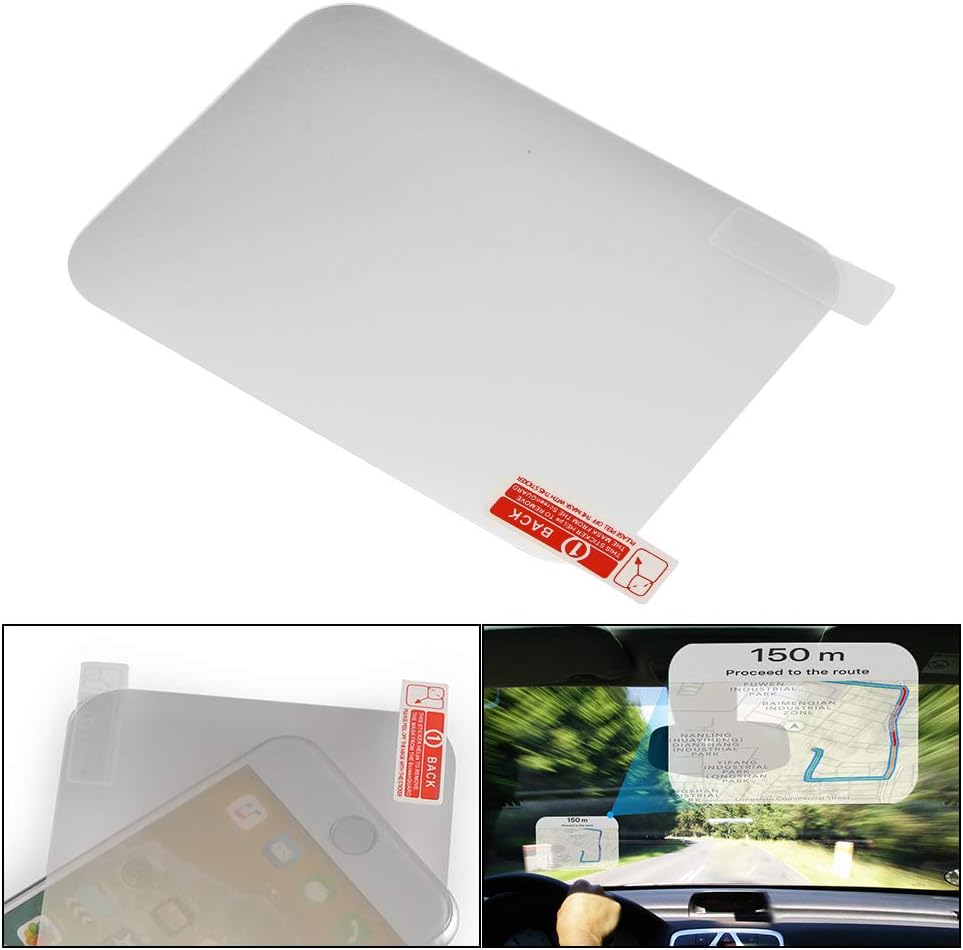 2-Pack Head Up Display for Car HUD Reflective Windshield Film,Protective Screen(5.9X5.1Inch)