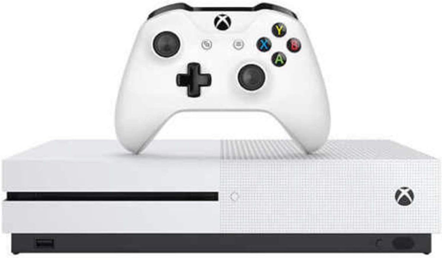 Xbox Newest Flagship Microsoft One S 512GB SSD Bundle with 512GB SSD Fast Boot, Two (2X) Wireless Controllers, 1-Month Game Pass Trial, 14-Day Live Gold Trial - White