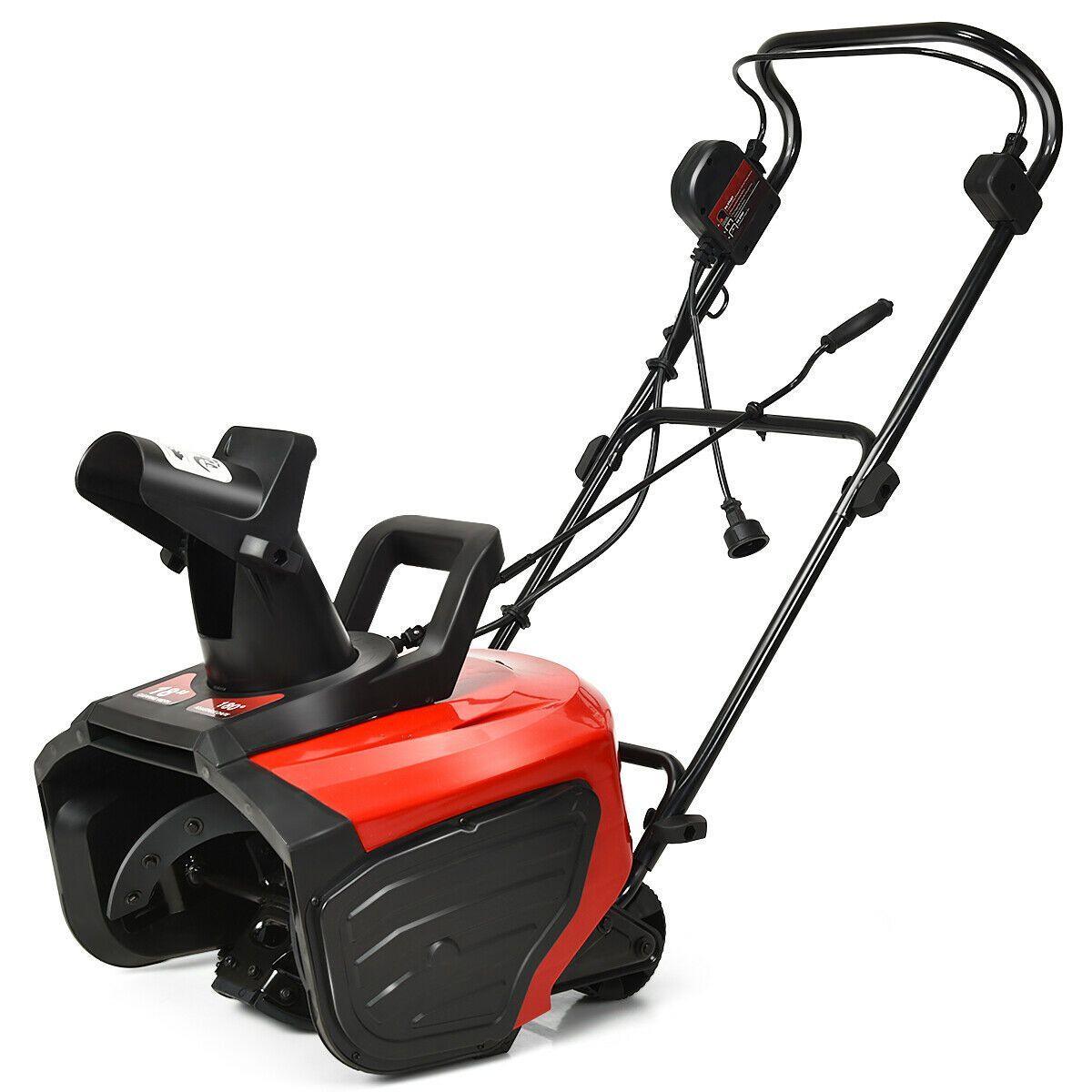 Premium Electric Snow Thrower Corded Snow Blower Outdoor 18-Inch 15 Amp