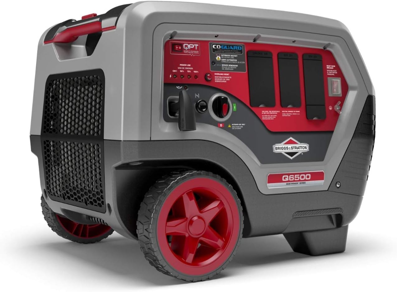 Briggs & Stratton P4500 Portable (030836) Generators, 4500-Watt, Gray/Red