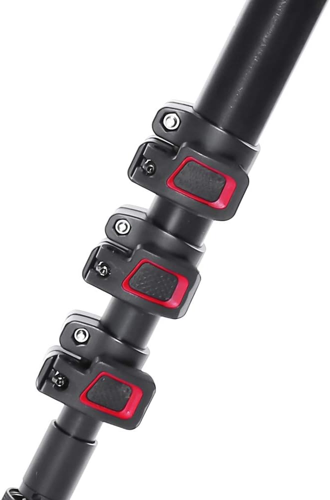 miliboo MTT705 Aluminum Portable Fluid Head Camera Monopod for Camcorder/DSLR Stand Professional Video Tripod 71.4 Max Height with 10 Kilograms Max Load Capacity