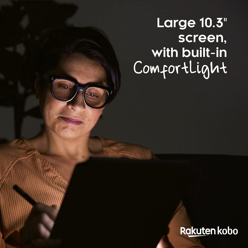 Kobo Elipsa Pack | eReader | 10.3” Glare Free Touchscreen | Mark Up eBooks | Pack Includes Kobo Elipsa, 1 Kobo Stylus & 1 SleepCover | Adjustable Brightness | Carta E Ink Technology | 32 GB of Storage