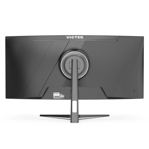 Viotek GNV34DBE4 34 Inch UWQHD 144Hz Curved Gaming Monitor | Ultra-Wide 21:9 3440x1440p, 1ms MPRT, 4000:1 Contrast, 140% sRGB, HDR, FreeSync & G-Sync Ready, PIP/PBP