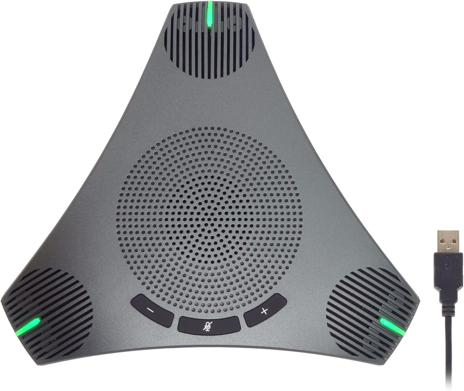Conference Microphone USB Conference Speaker, Omnidirectional Microphone with Noise Reduction and Echo Cancellation for 8-10 People Business Conference, Home Office,Compatible with Leading Platforms