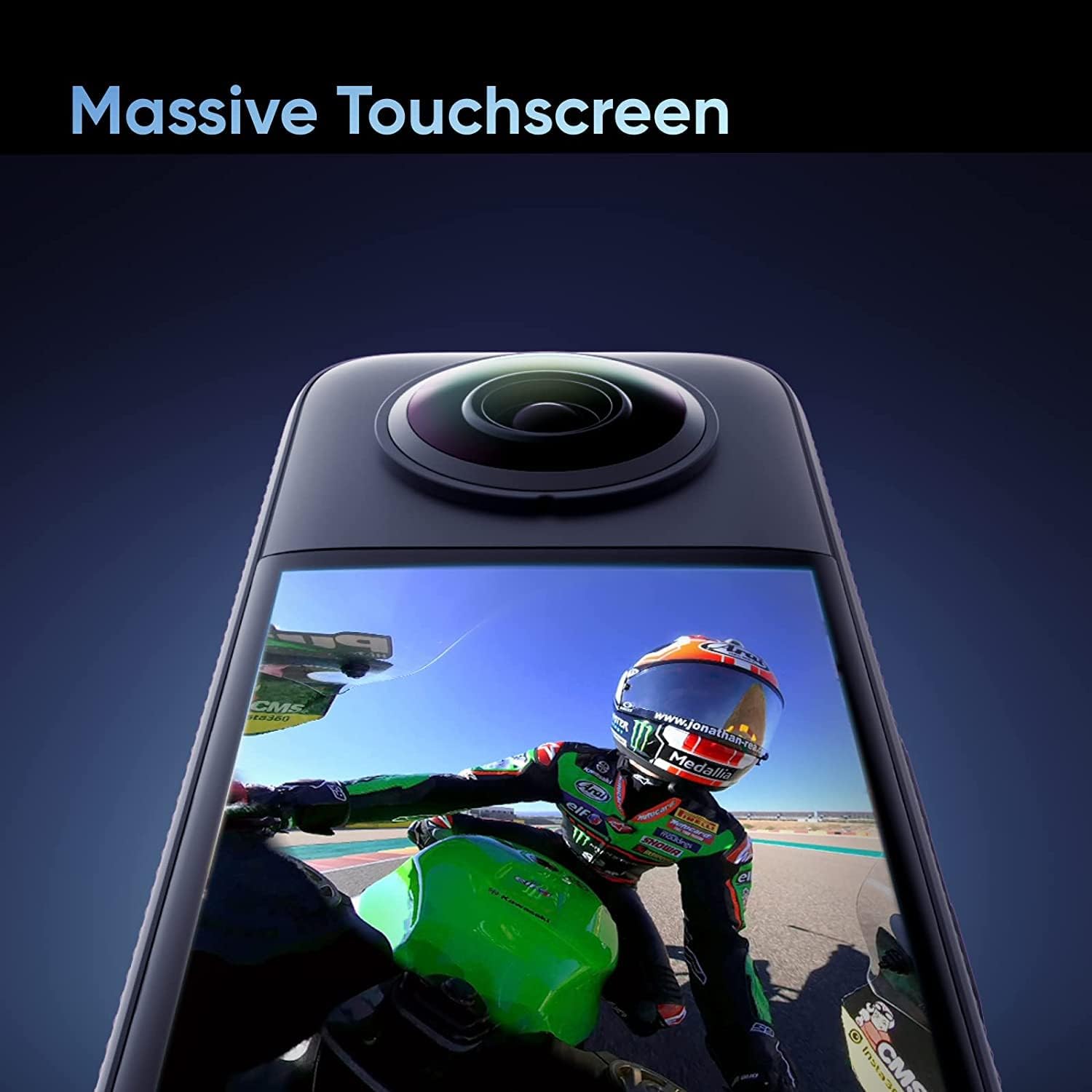 insta360 X3 360 Degree Waterproof Action Camera, 5.7K 360, Stabilization, Touch Screen, AI Editing, Live Streaming, Webcam, Voice Control, Black