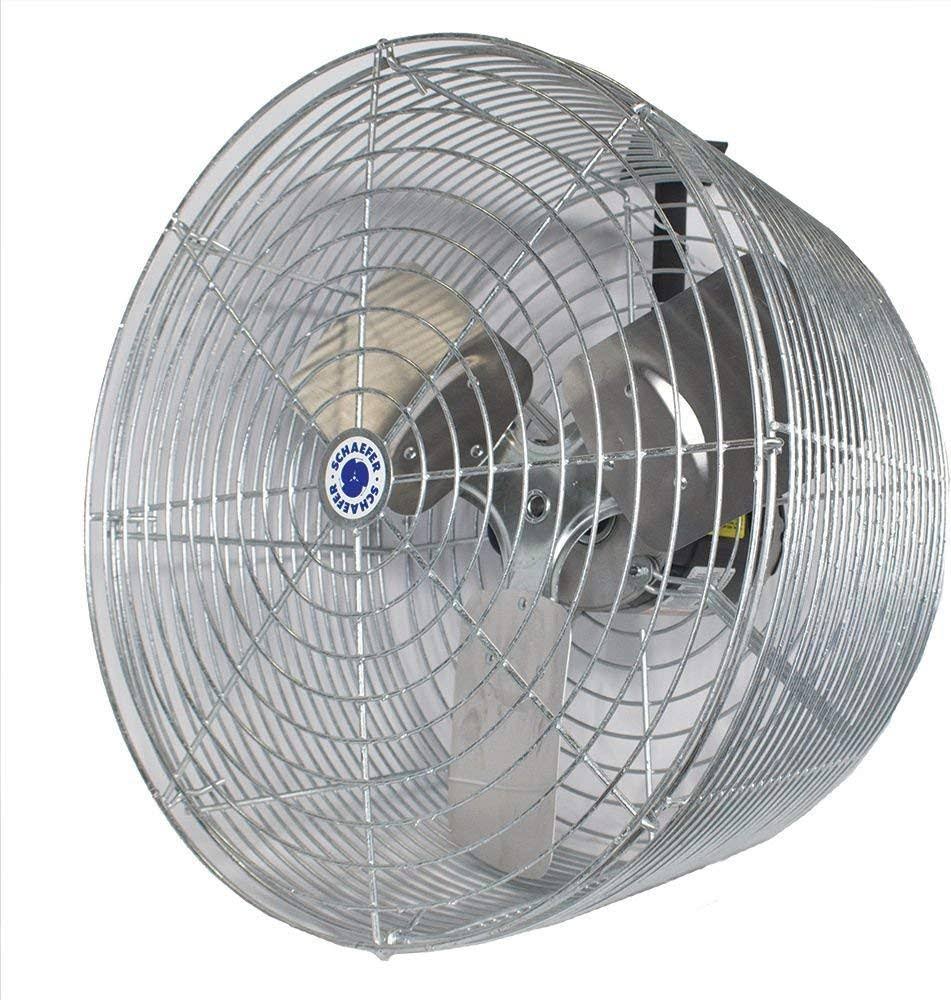 Schaefer VK20-GA Versa-Kool 20x22 Deep Guard Circulation Fan, Galvanized