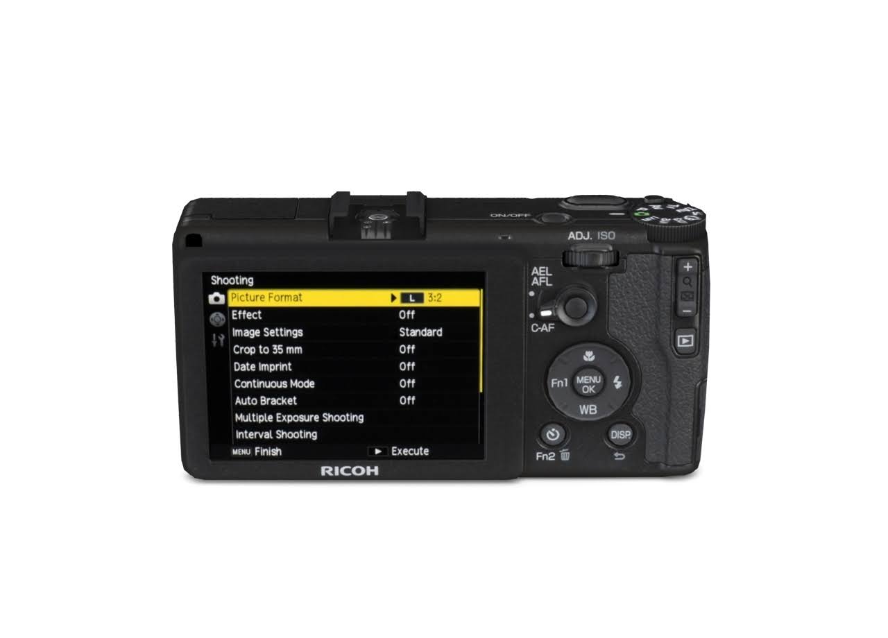 Ricoh GR 16.2 MP Compact Digital Camera - 1080p - Black