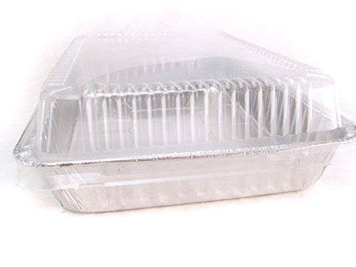 Disposable Aluminum 13 x 9 x 2 Cake Pan with Clear Plastic Lid 4700p