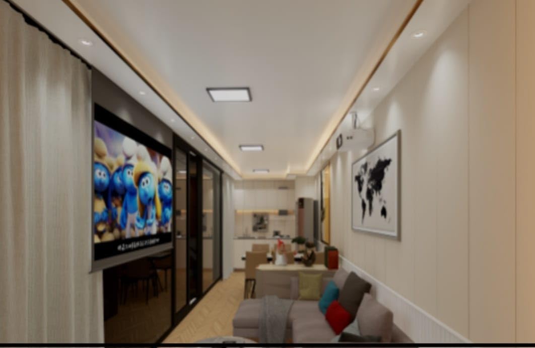 Premium One-Bedroom Capsule House with Ensuite Bathroom - Modern Hotel Room, Compact Design for Urban and Remote Settings - Ideal for Comfortable Living and Travel Accommodations