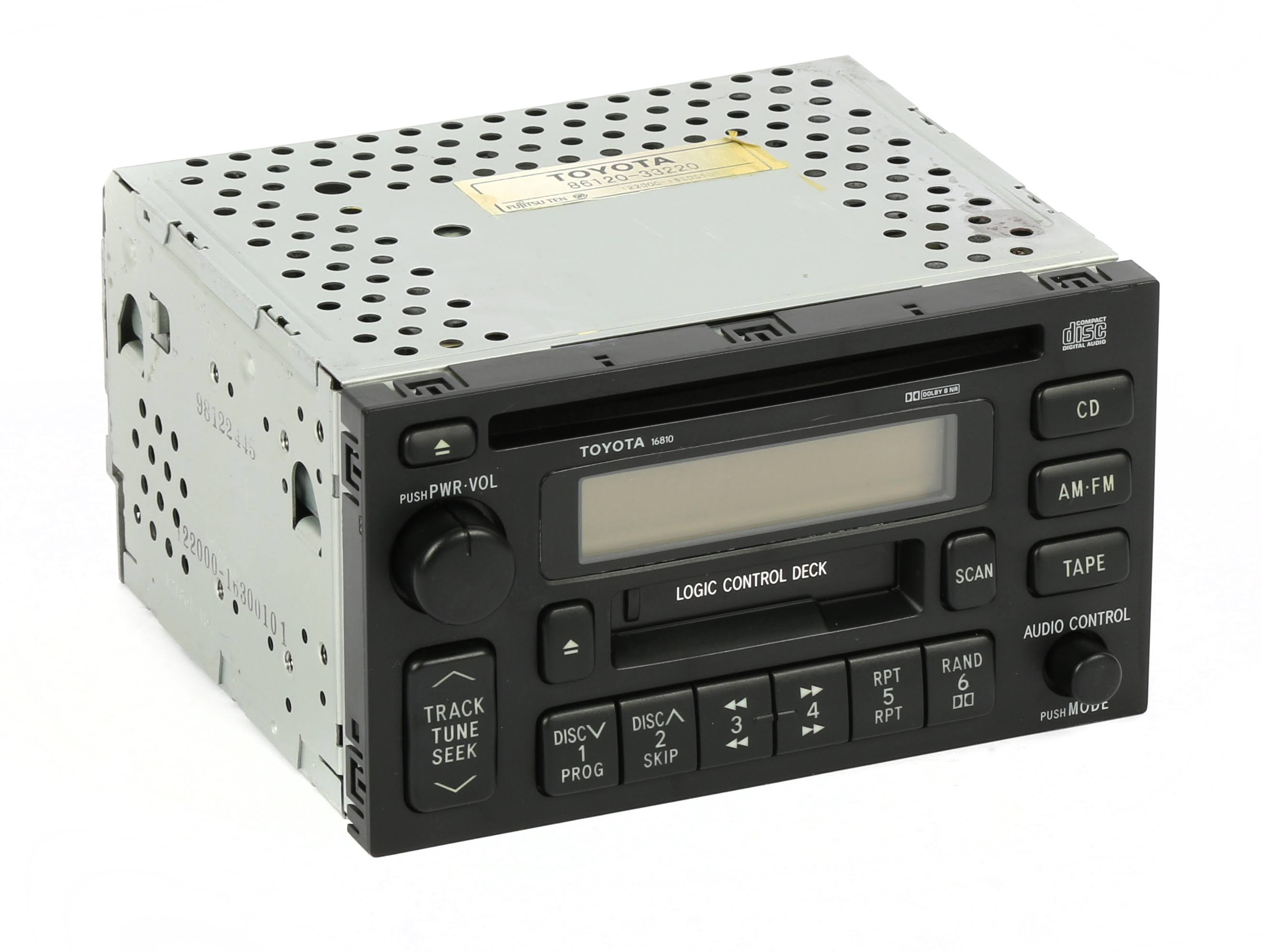 1999 Toyota Camry Avalon Solara Am FM Radio CD Cassette 86120-33220 Face 16810