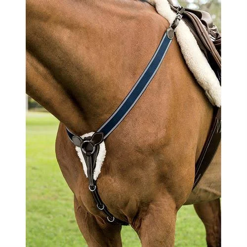 Dover Saddlery Elastic Jumper Breastplate, COB-C/S, Brown