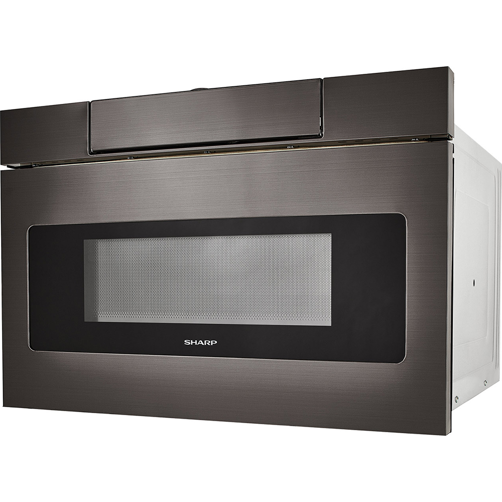 Sharp 24" 1.2 cu. ft. 950W Microwave Drawer Oven, Black Stainless Steel (SMD2470AH) - (Open Box)