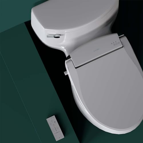 Brondell Swash SE600 Bidet Seat with Air Dryer, Stainless-Steel Nozzle, Nightlight, Deodorizer and Remote Control