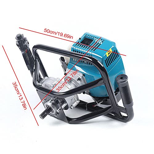 DYRABREST 52cc Gas Powered Earth Auger Post Hole Digger Borer Fence Ground Drill 4inch / 6inch / 8inch Bits