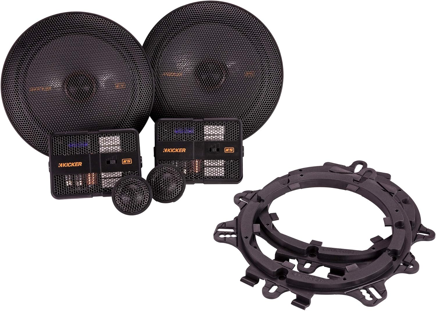 KICKER 47KSS6704 KS Series 6.75" Component System with 1" Tweeters, 4ohm