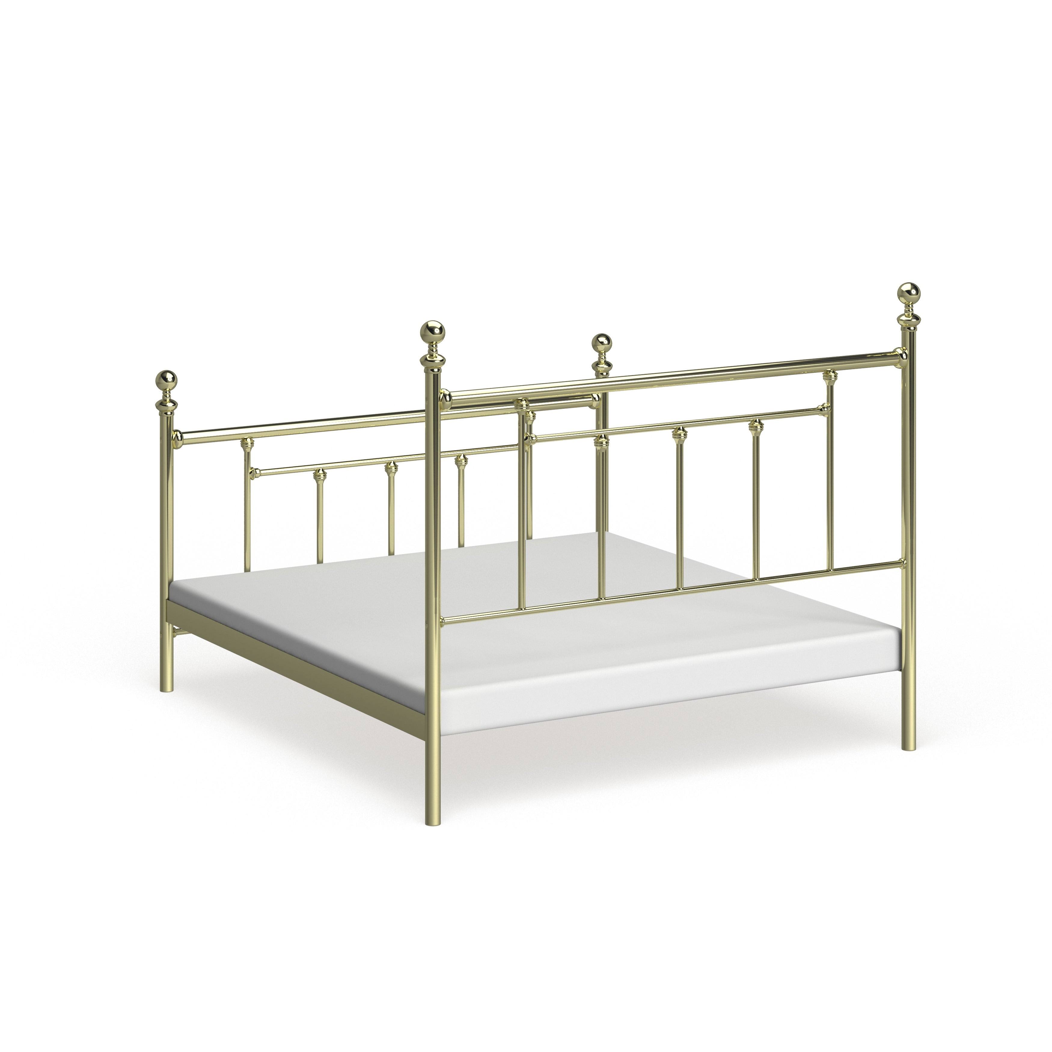 Hillsdale Chelsea Classic Brass Full Bed Set (Rails Not Included)