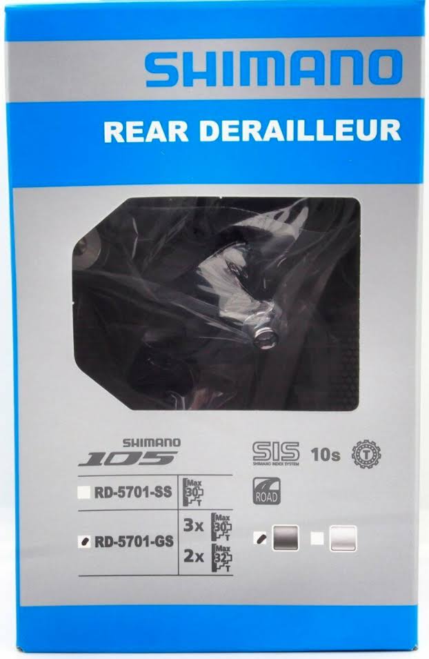 Shimano 105 RD-5701 Rear Derailleur 10 Speed - GS Medium Cage Black