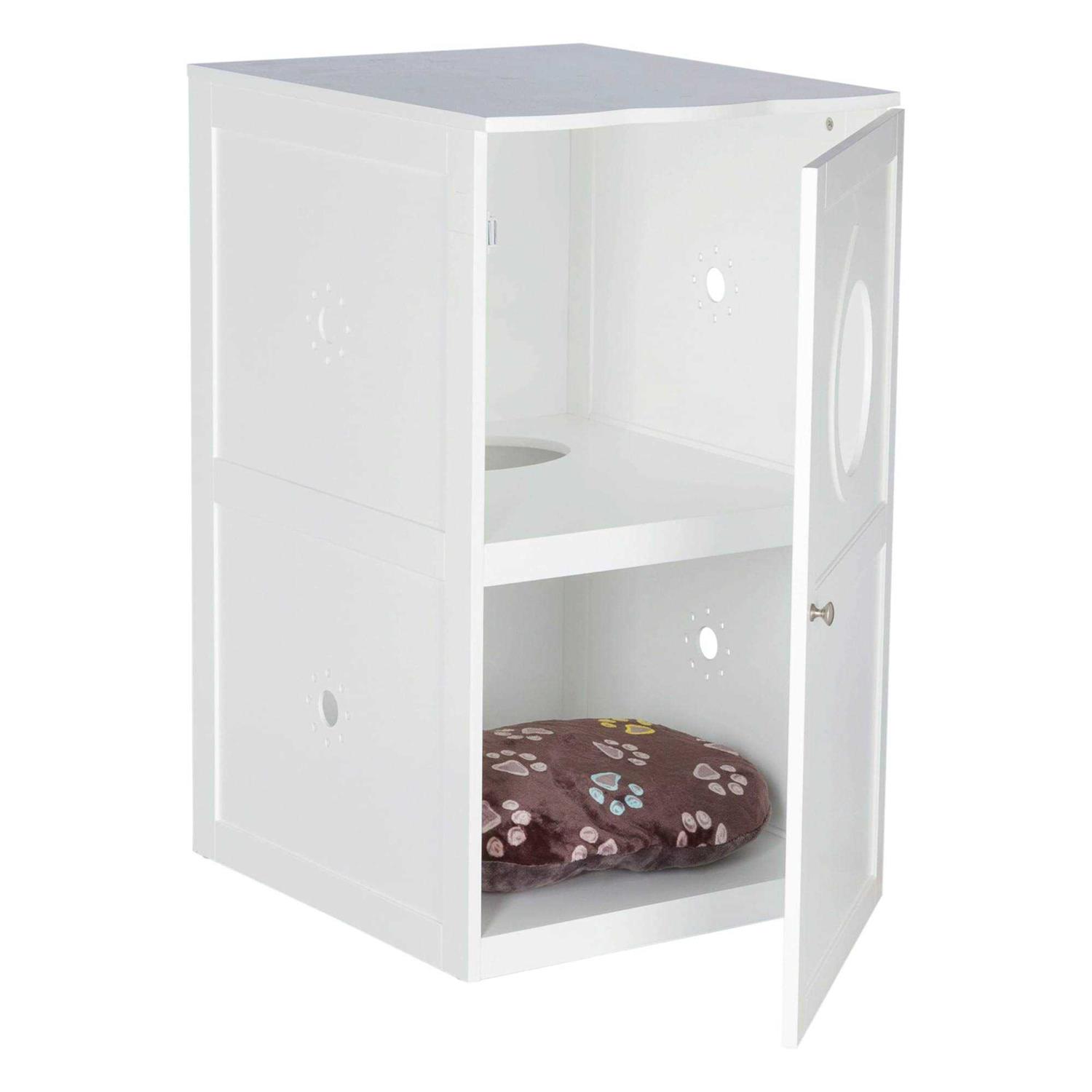 TRIXIE 2-Story Wooden Cat Litter Box Enclosure - Pet Supplies online store