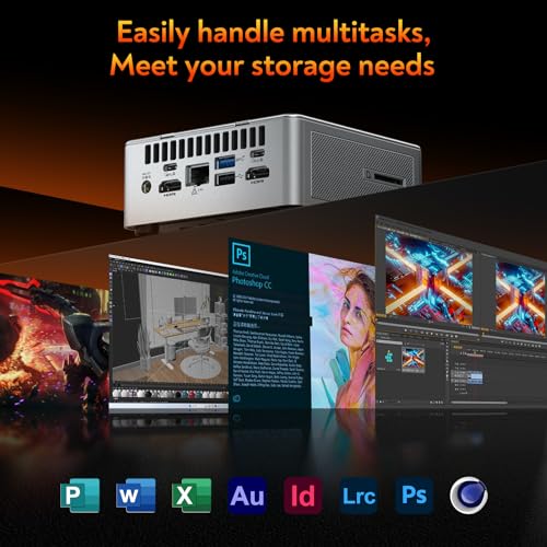 GEEKOM A8 AI Mini PC, AMD Ryzen 9 8945HS (up to 5.2GHz) Mini Computers, 32GB DDR5 5600MHz RAM&2TB PCIe 4.0 SSD, Windows 11 Pro Mini Desktop, AMD Ryzen AI/Radeon 780M/WiFi 6E/BT5.2/USB4/8K/Quad Display