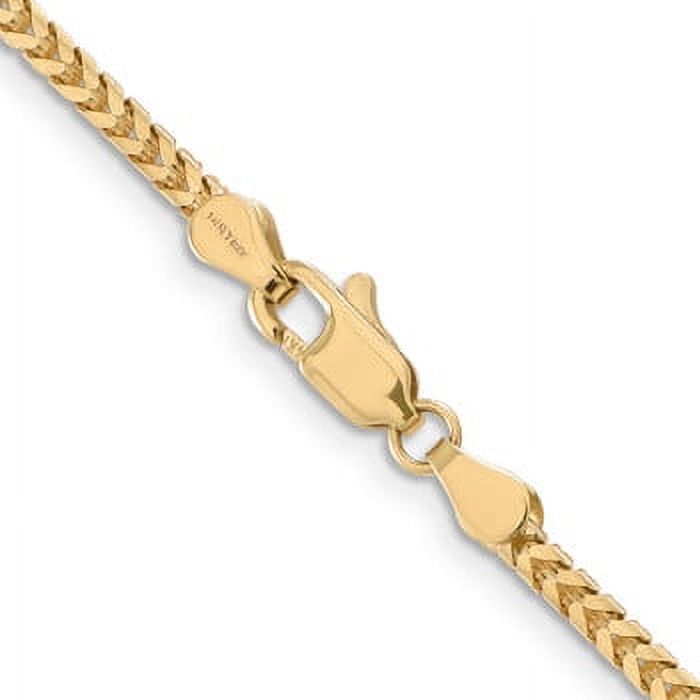 Lex & Lu 14k Yellow Gold 2.5mm Franco Chain Necklace or Bracelet LAL92711