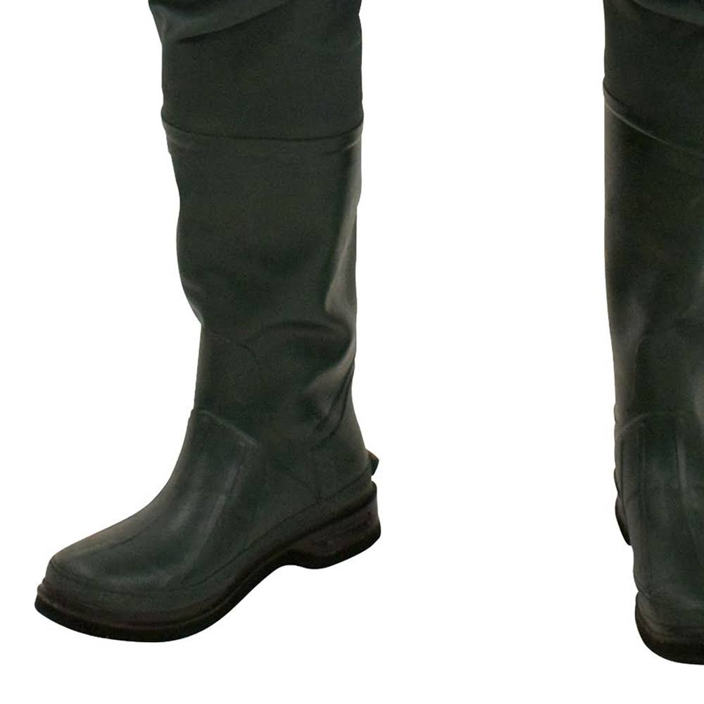 Frogg Toggs Cascades 2-Ply Rubber Bootfoot Cleated Hip Wader, Forest Green, 13