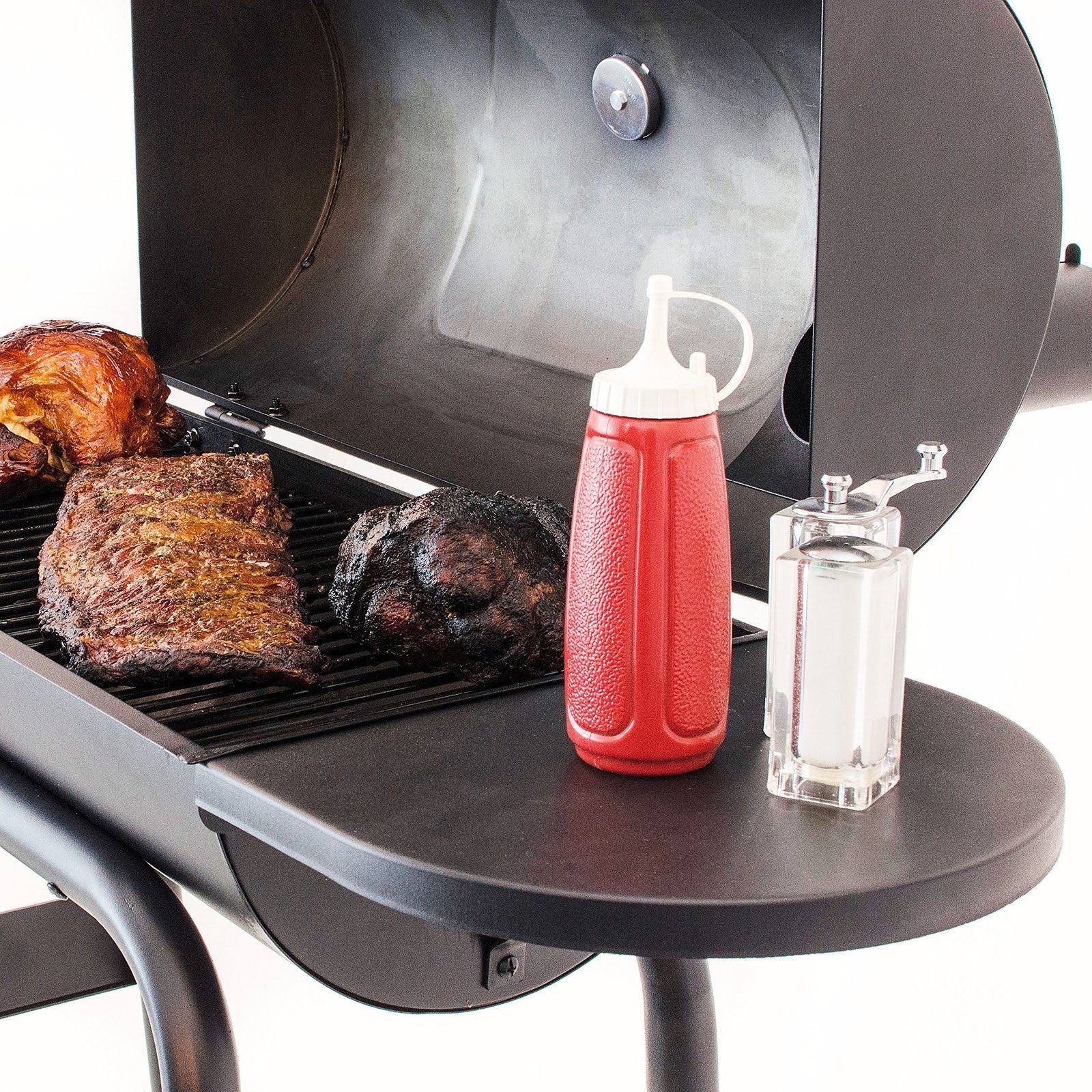 Char-Broil - Standard American Gourmet Offset Smoker BBQ u0026 Charcoal Grill