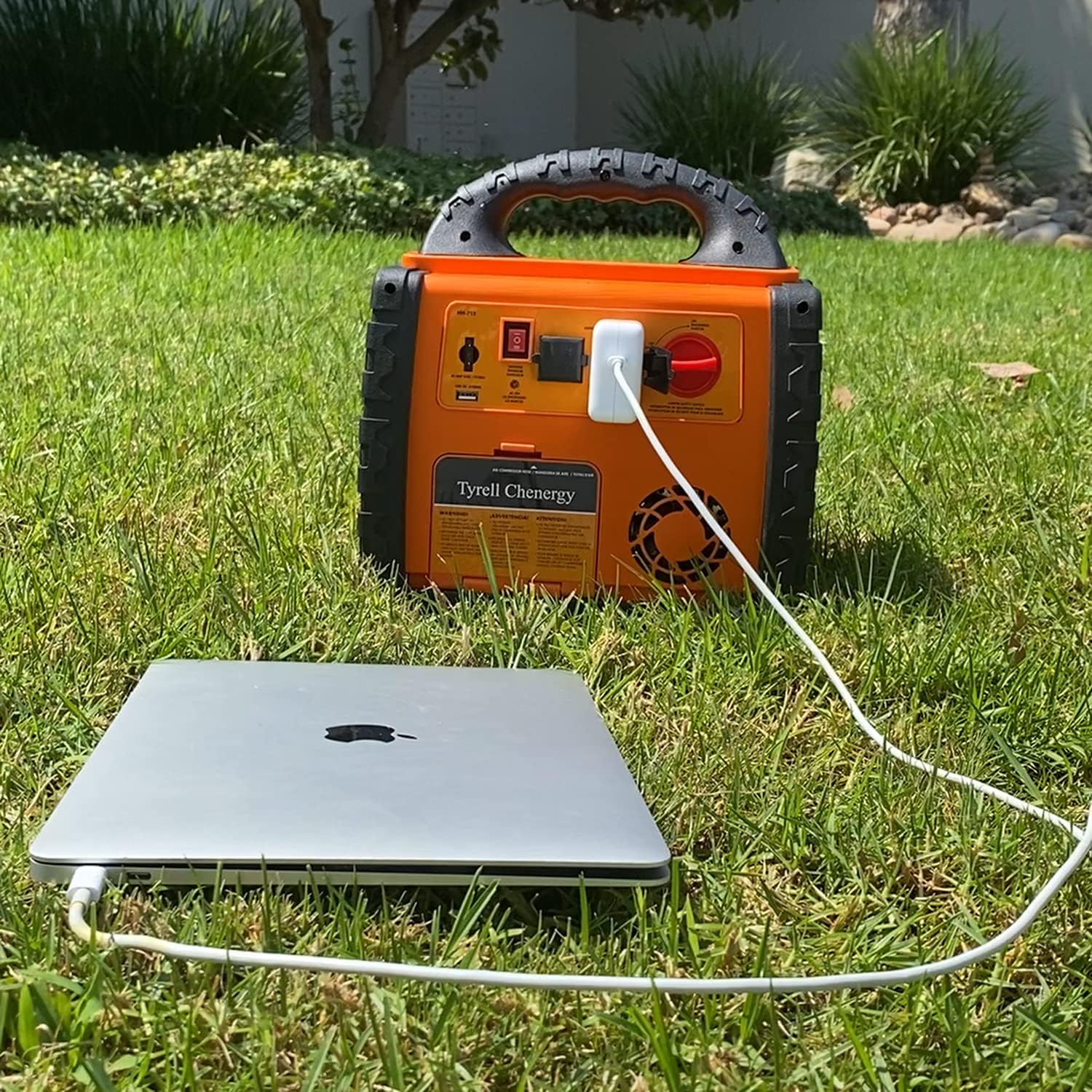 Portable Car Jump Starter 1400 Amp High Performance Power Station with Double AC 110 Volt Inverter Outlets 400W, 260 PSI Air Compressor, Double DC Sockets 12V/11A, 5V/2.1A USB Ports