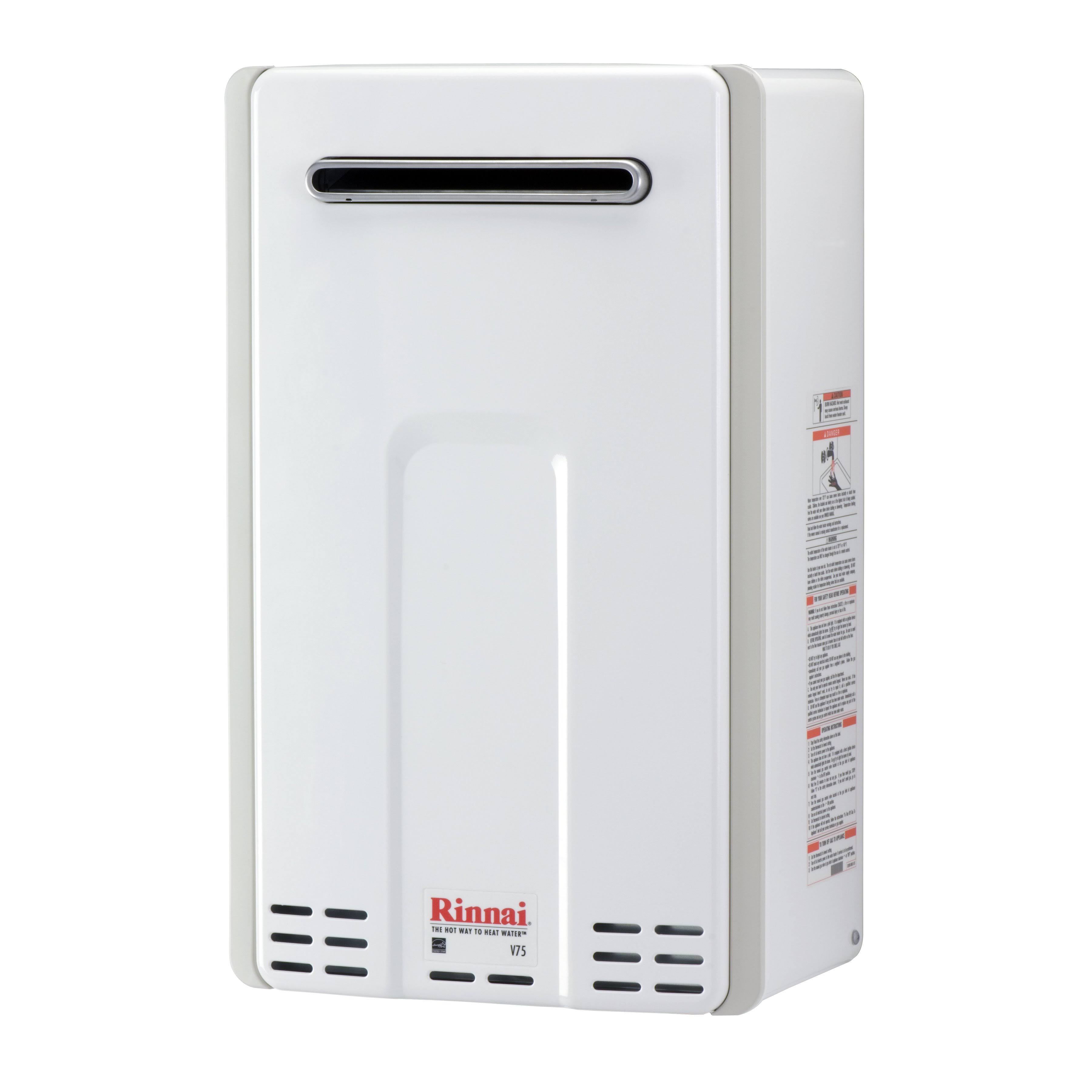 Rinnai V75EN 7.5 GPM Outdoor Natural Gas Tankless Water Heater