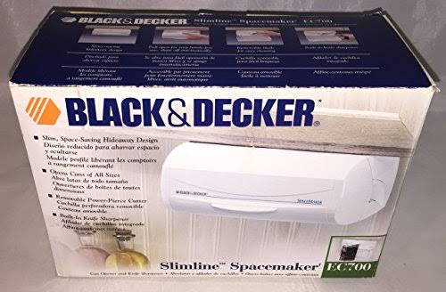 Black u0026 Decker Slimline Spacemaker Can Opener EC700
