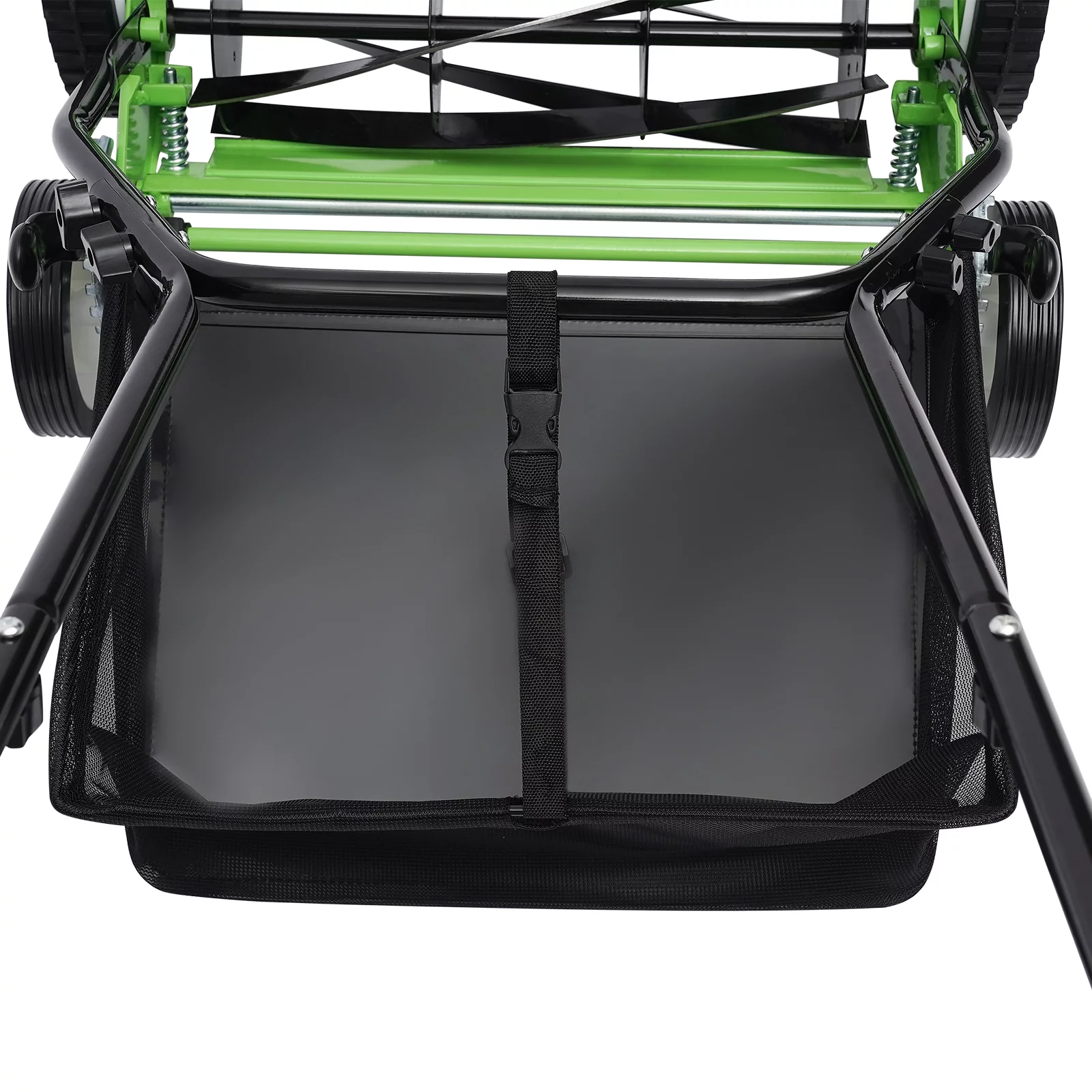 SHZICMY Green Manual Push Reel Lawn Mower with 5-Blade Adjustable Cutting Height