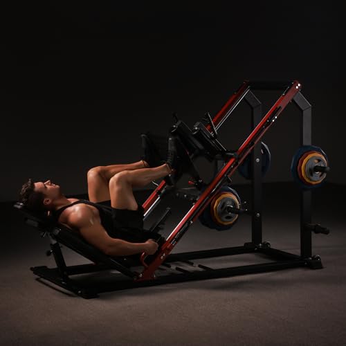 NANAUE Leg Press Hack Squat Machine, Commercial Grade Leg Press Machine for Home Gym with Linear Bearing, Professional Adjustable Leg Press Hack Squat Combo for Quads, Glute and Thigh in Home Gym