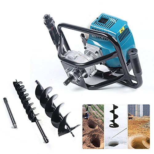 DYRABREST 52cc Gas Powered Earth Auger Post Hole Digger Borer Fence Ground Drill 4inch / 6inch / 8inch Bits