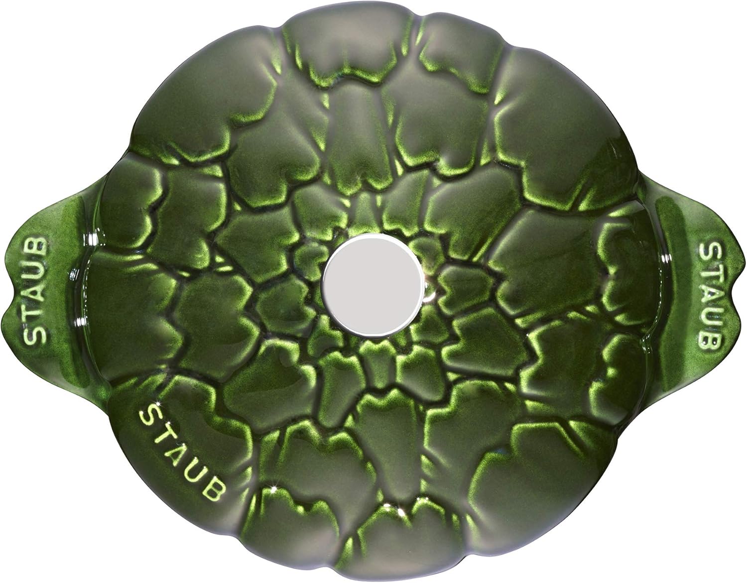 Staub Cast Iron 3-qt Artichoke Cocotte - Basil, Made in France
