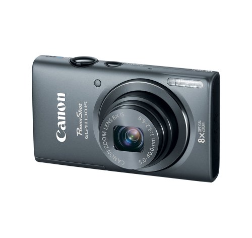 Canon PowerShot ELPH 130 IS 16.0 MP Digital Camera with 8x Optical Zoom 28mm Wide-Angle Lens and 720p HD Video Recording (Gray) (OLD MODEL)