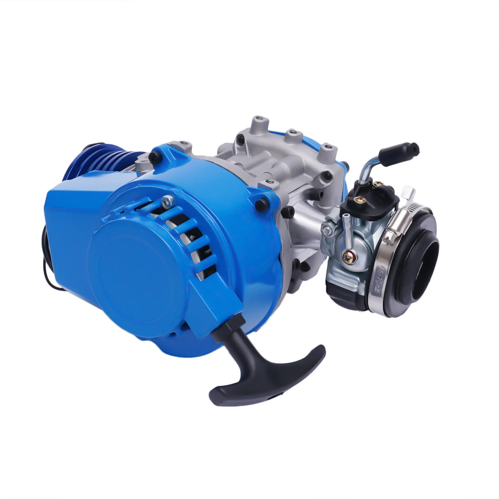 ZhdnBhnos 2 Stroke Complete Racing Engine Motor Pull Start Motorized Bike Engine Kit for Pocket Mini Dirt Bike ATV Scooter Quad