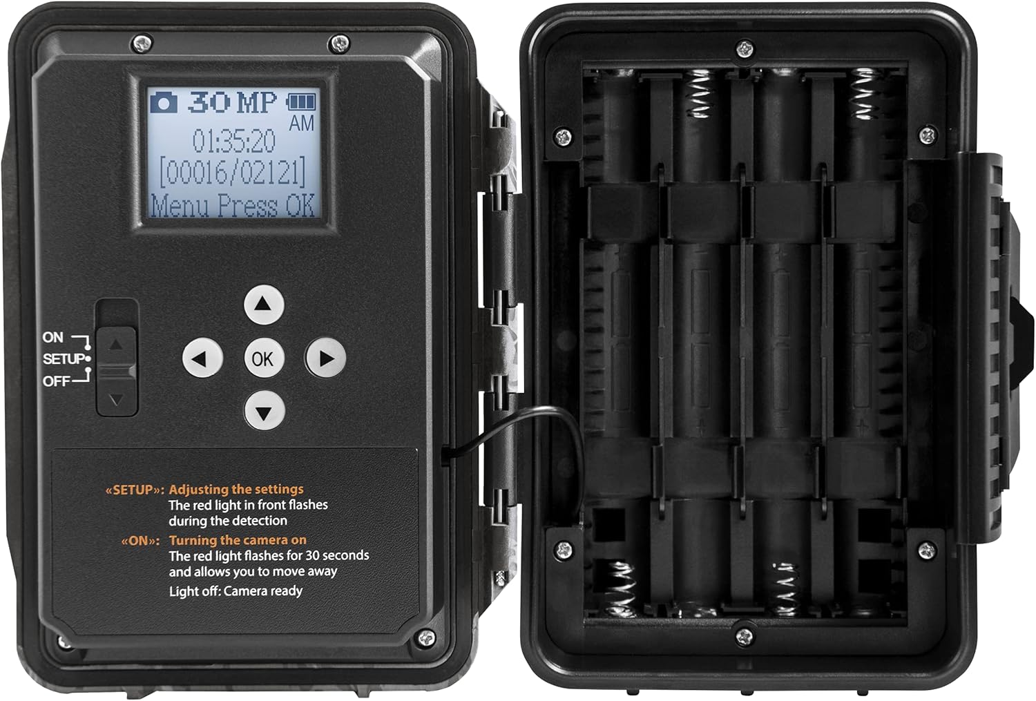SPYPOINT Force-PRO Trail Camera (30MP) with Spypoint 16 GB SD Card, Card Reader, and Steel Reinforced Strap