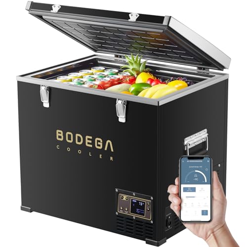 BODEGA 12 Volt Refrigerator, 43L Protable Freezer Car Fridge