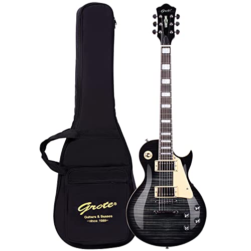 GROTE Guitar Solid Body Electric Guitar with Gigbag LPYS-006 (Purple)
