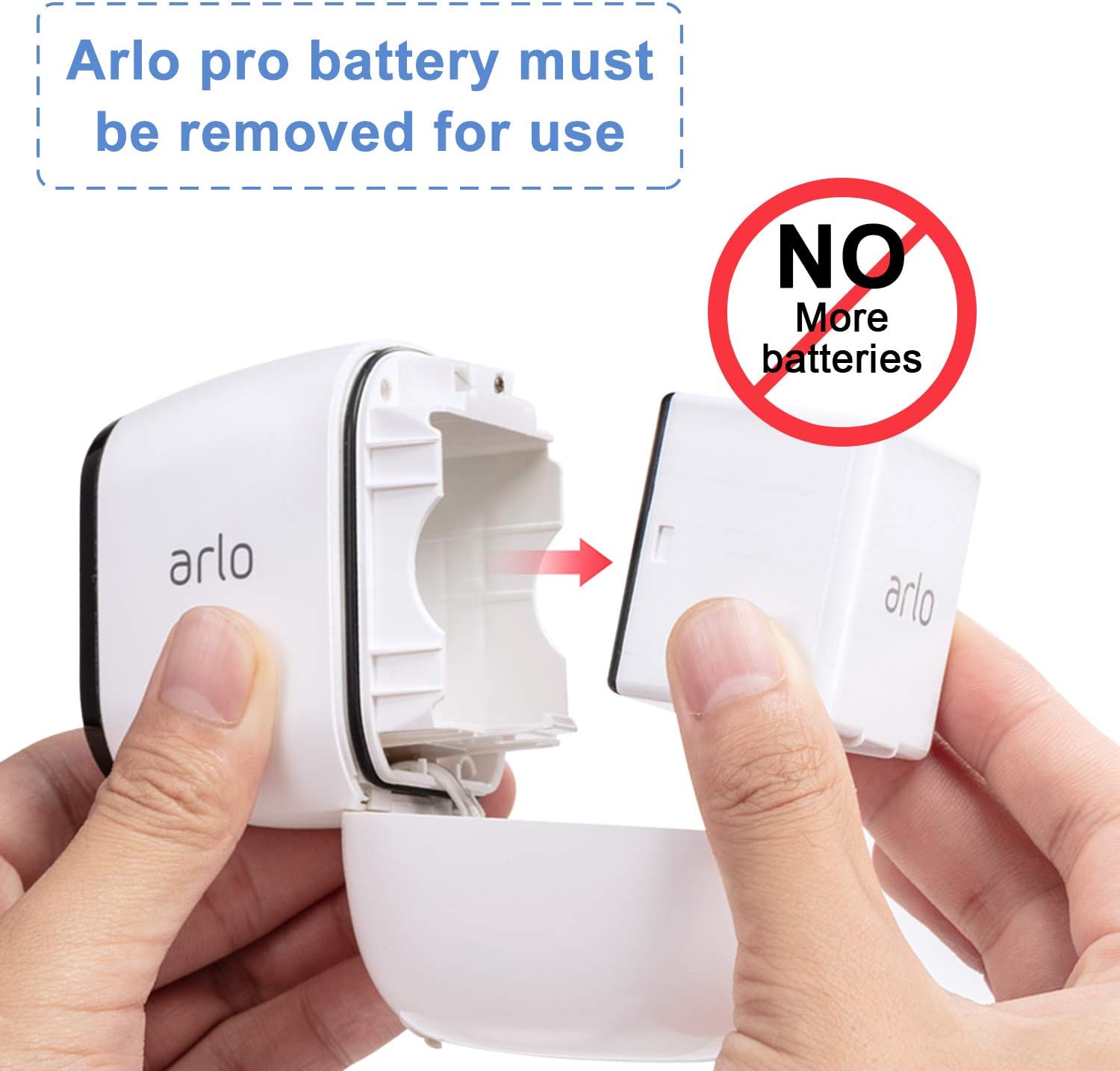 Solar Panel Only Compatible with Arlo Pro, Waterproof Arlo Accessory to Power Arlo Pro Outdoor Security Camera Continuously with Adjustable Mount Bracket, 12 Feet/ 3.6 m Cable (2 Pack)