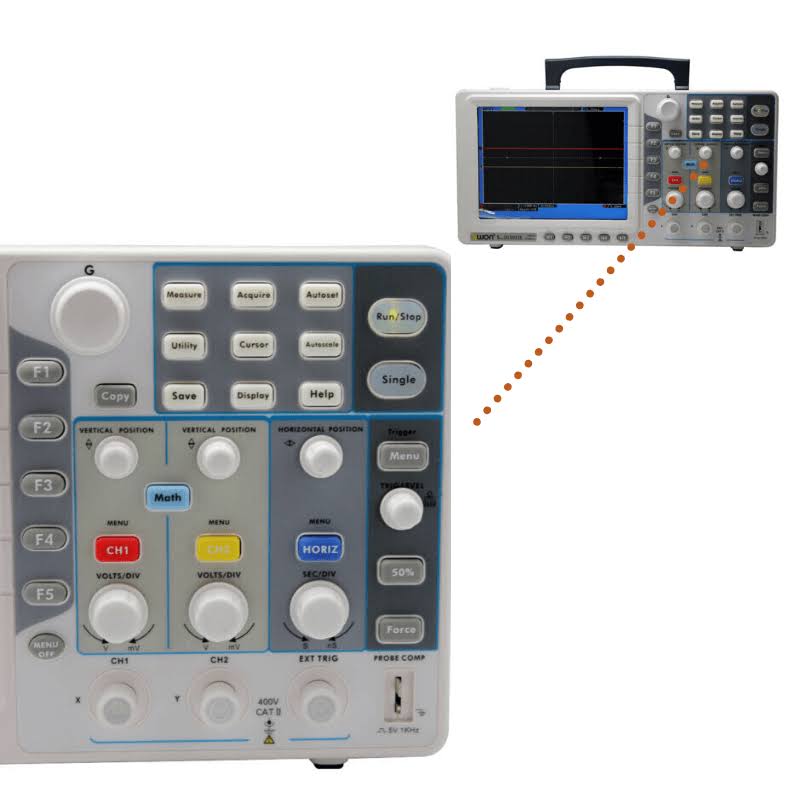 Owon SDS5052E-V 50MHz 2CH Digital Oscilloscope with VGA