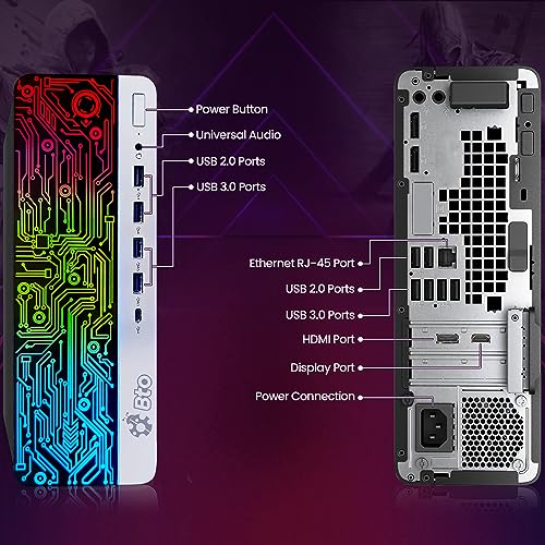 BTO RGB Gaming Desktop PC Bundle - Intel Core i7 6th Gen, 16GB DDR4 Ram, 512GB SSD, NVIDIA GT-1030 2GB GDDR5, New 22 Inch Monitor – Prebuilt Computer for PC Gaming - Windows 10 Pro (Renewed)