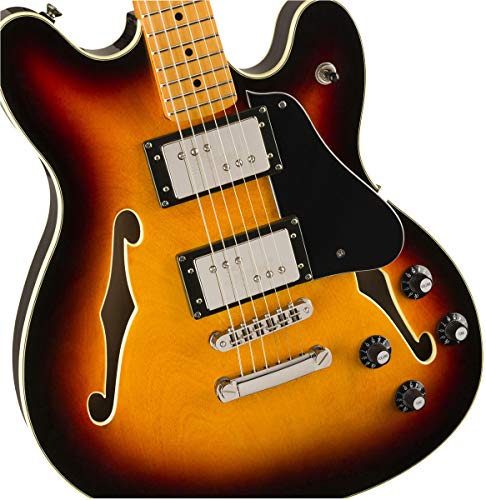 Squier Classic Vibe Starcaster Electric Guitar, with 2-Year Warranty, Natural, Maple Fingerboard