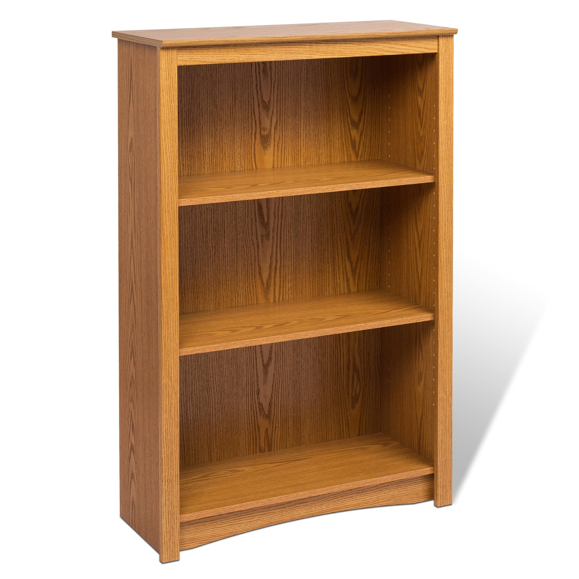 Prepac Sonoma 4-Shelf Bookcase, Oak, 48x22
