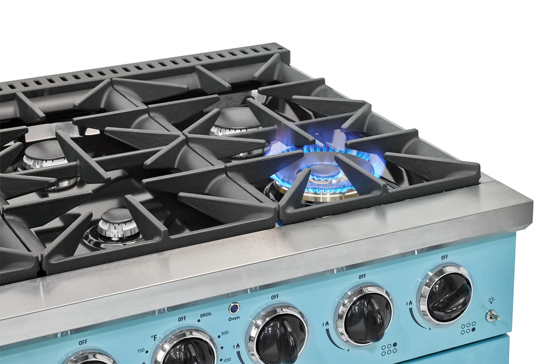 Unique Classic Retro 36" 5.2 cu/ft Freestanding Pro-Style Gas Range with Convection Oven and Sealed Burners