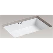 KOHLER Kathryn Vitreous China Undermount Bathroom Sink with Glazed Underside