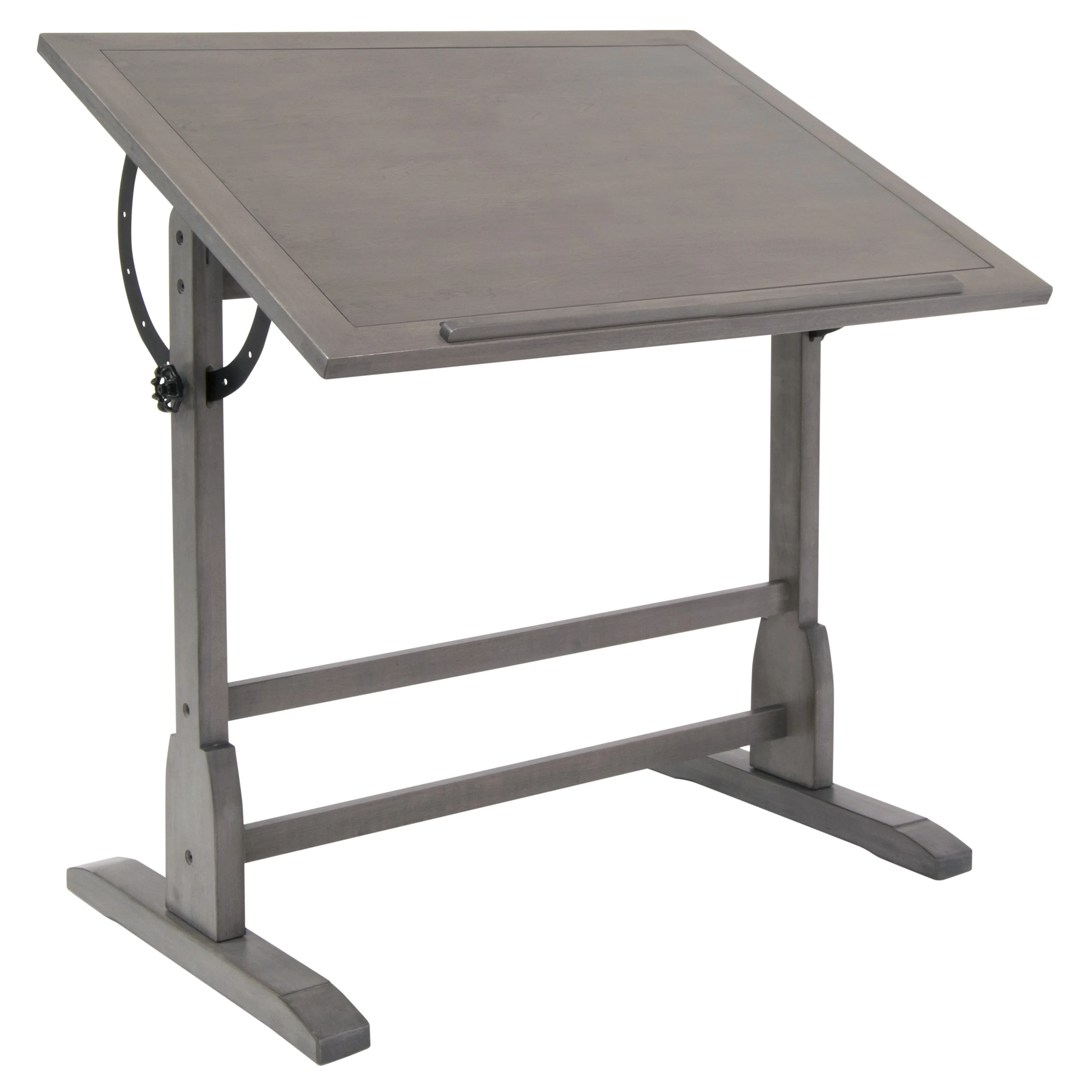 Vintage Solid Wood Drawing/Drafting Table with 36" x 24" Angle Adjustable Top