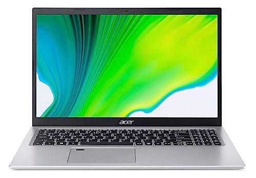 acer Aspire 5 A515-2023 New Laptop - 15.6"" FHD IPS - 4-Core Intel i5-1135G7-8GB DDR4 512GB SSD - Intel Iris Xe Graphics - Wi-Fi 6 - Backlit Keyboard - Fingerprint - Win11 Home, Pure Silver