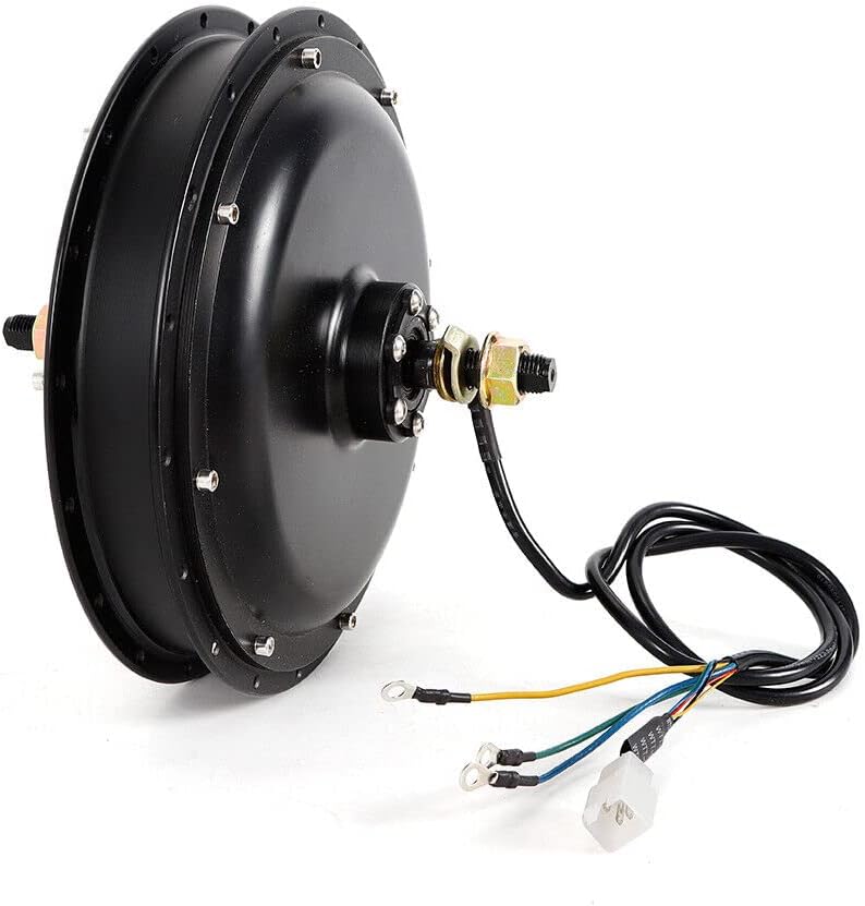 Electric Bike Conversion Kit, 1500W 48V E-Bike Brushless Gearless Threaded Hub Motor Rear Wheel Motor & Parts, for 20-28" Bikes